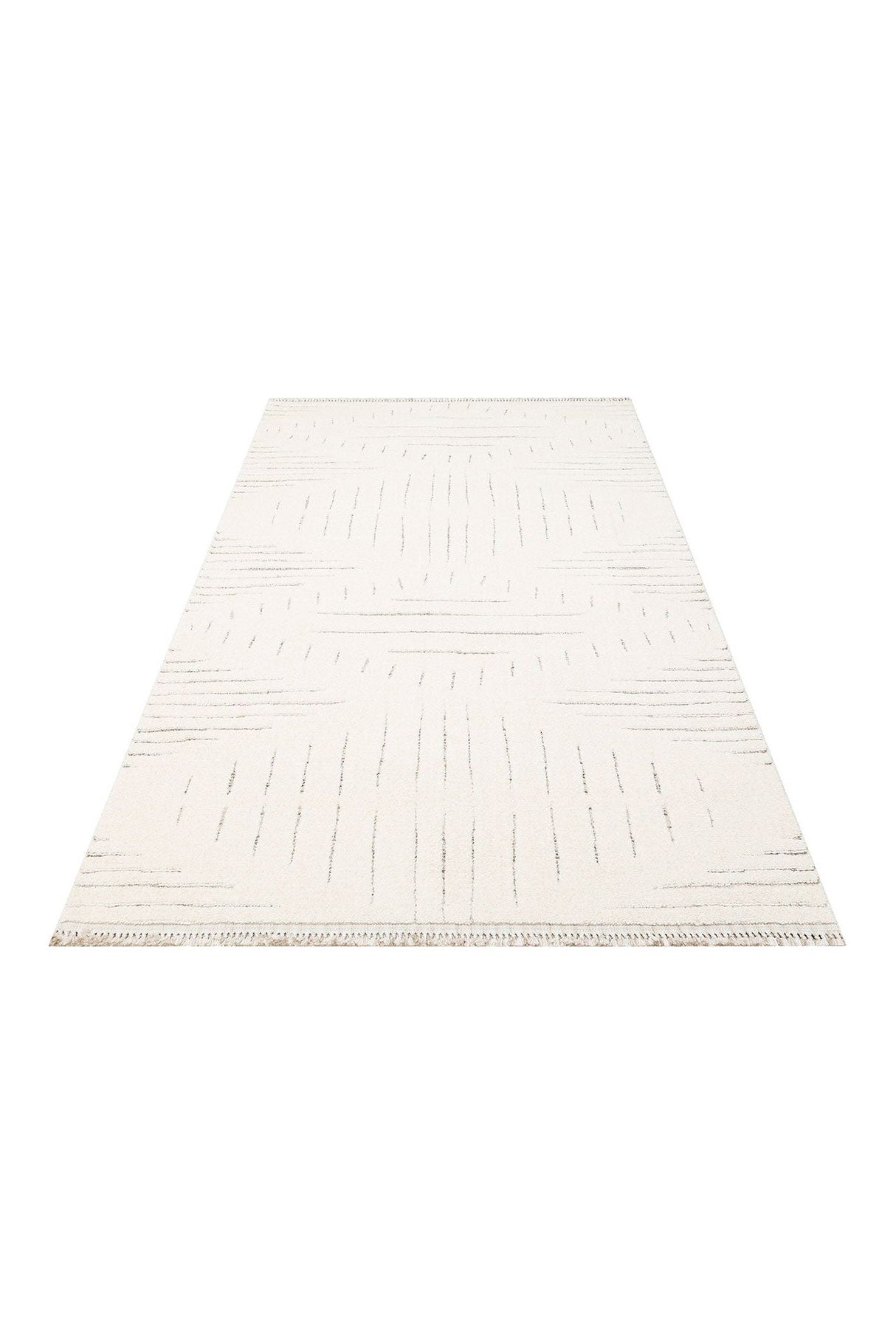 Modern Machine Made Rugs With Extremely Soft Texture Bhm 02 White Black