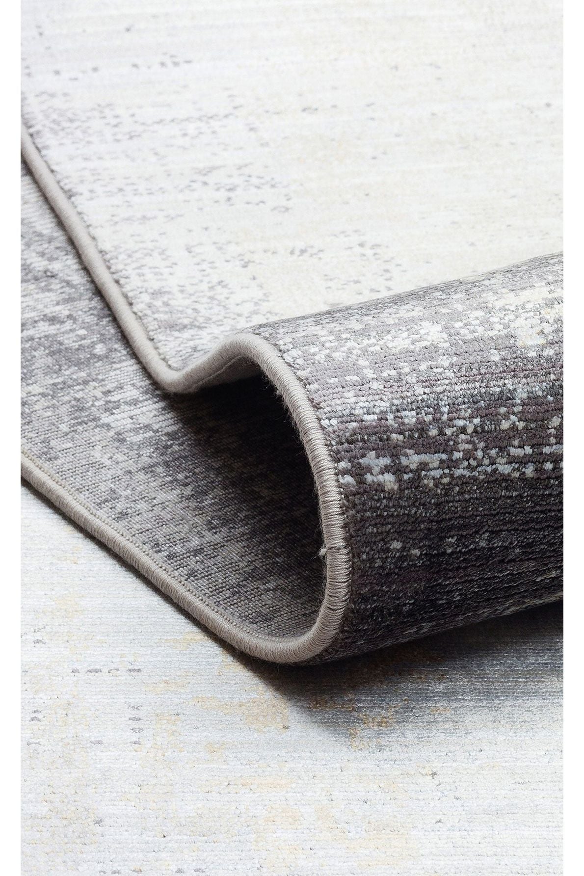 Modern Rug With Viscose And Acrylic Mhl 11 Grey Gold
