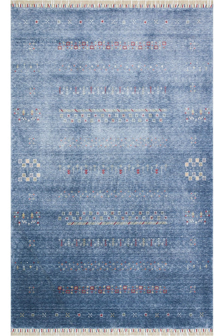 #Turkish_Carpets_Rugs# #Modern_Carpets# #Abrash_Carpets#Hand-Made Rug Processes After Weaving Zr 06 Blue