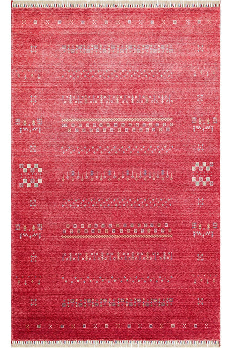#Turkish_Carpets_Rugs# #Modern_Carpets# #Abrash_Carpets#Hand-Made Rug Processes After Weaving Zr 06 Red