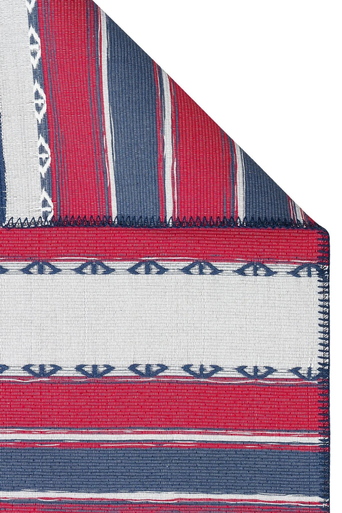 #Turkish_Carpets_Rugs# #Modern_Carpets# #Abrash_Carpets#Modern Kilims With Recycled Cotton Arc 05 Red Navy