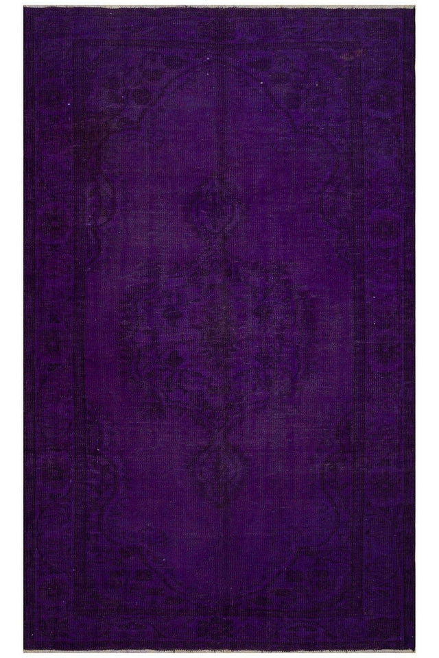 #Turkish_Carpets_Rugs# #Modern_Carpets# #Abrash_Carpets#161X260 CM Handmade Over-Dyed Vintage Rug 7963