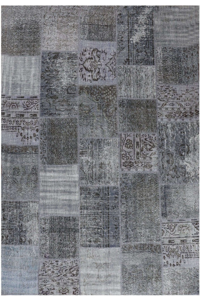 #Turkish_Carpets_Rugs# #Modern_Carpets# #Abrash_Carpets#220X320 Cm Over Dyed Bursa Handmade Patchwork Rug 201809