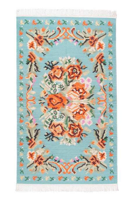 #Turkish_Carpets_Rugs# #Modern_Carpets# #Abrash_Carpets#7242-Turquoise-120X180