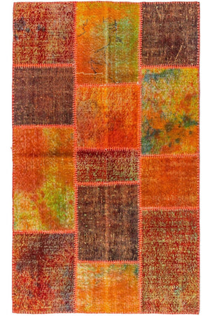 #Turkish_Carpets_Rugs# #Modern_Carpets# #Abrash_Carpets#Abrash-Patchwork-010-176X118