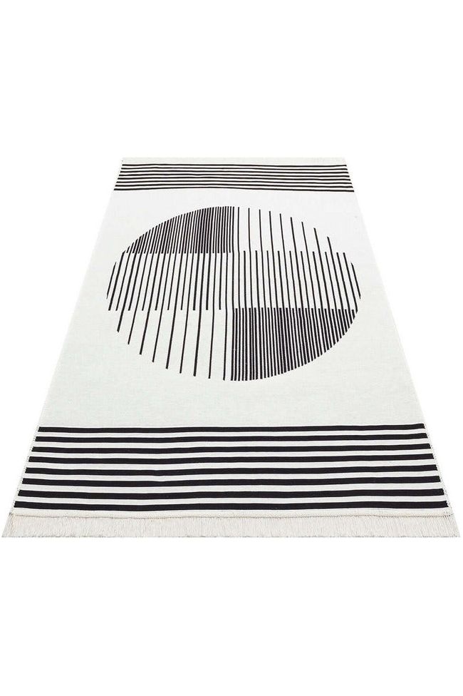 #Turkish_Carpets_Rugs# #Modern_Carpets# #Abrash_Carpets#Ar 25 White Black