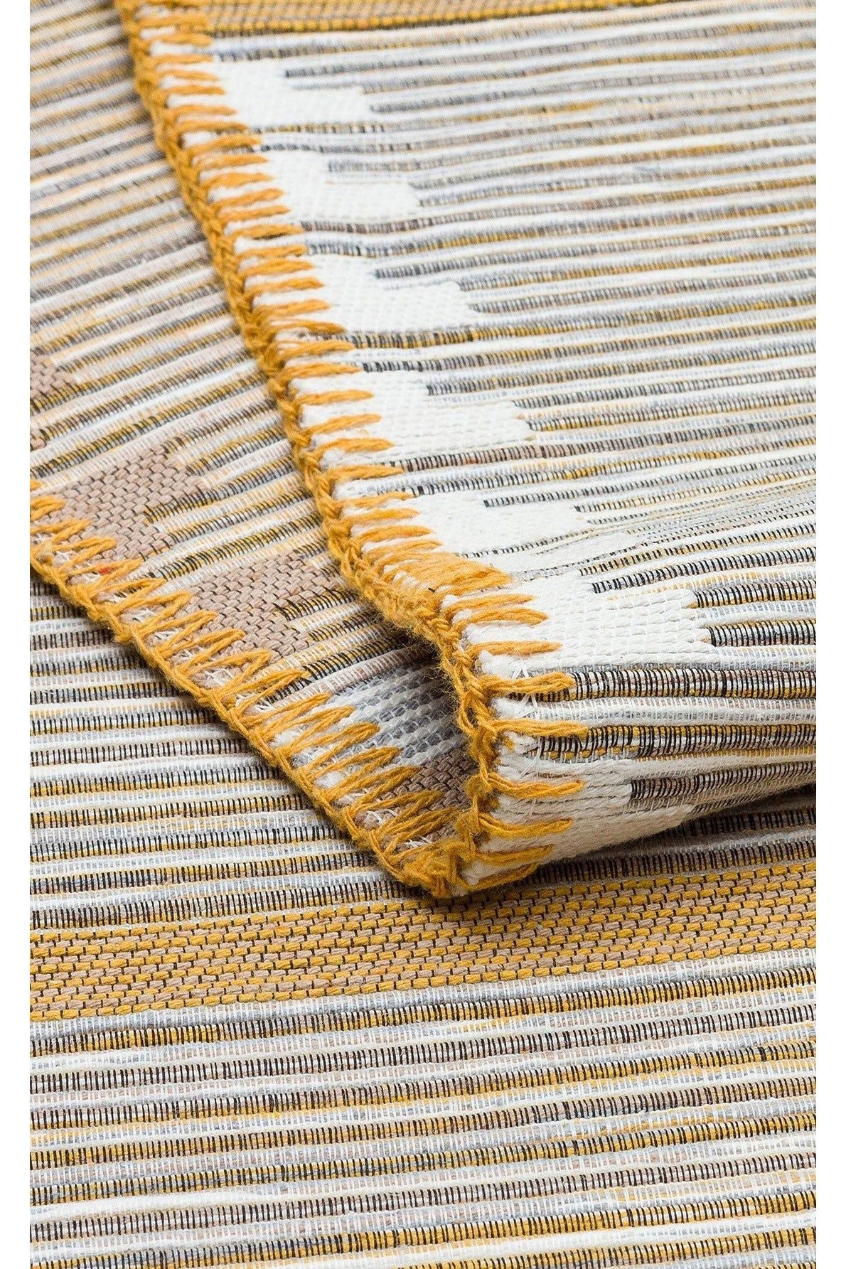 #Turkish_Carpets_Rugs# #Modern_Carpets# #Abrash_Carpets#Arc 01 White Yellow