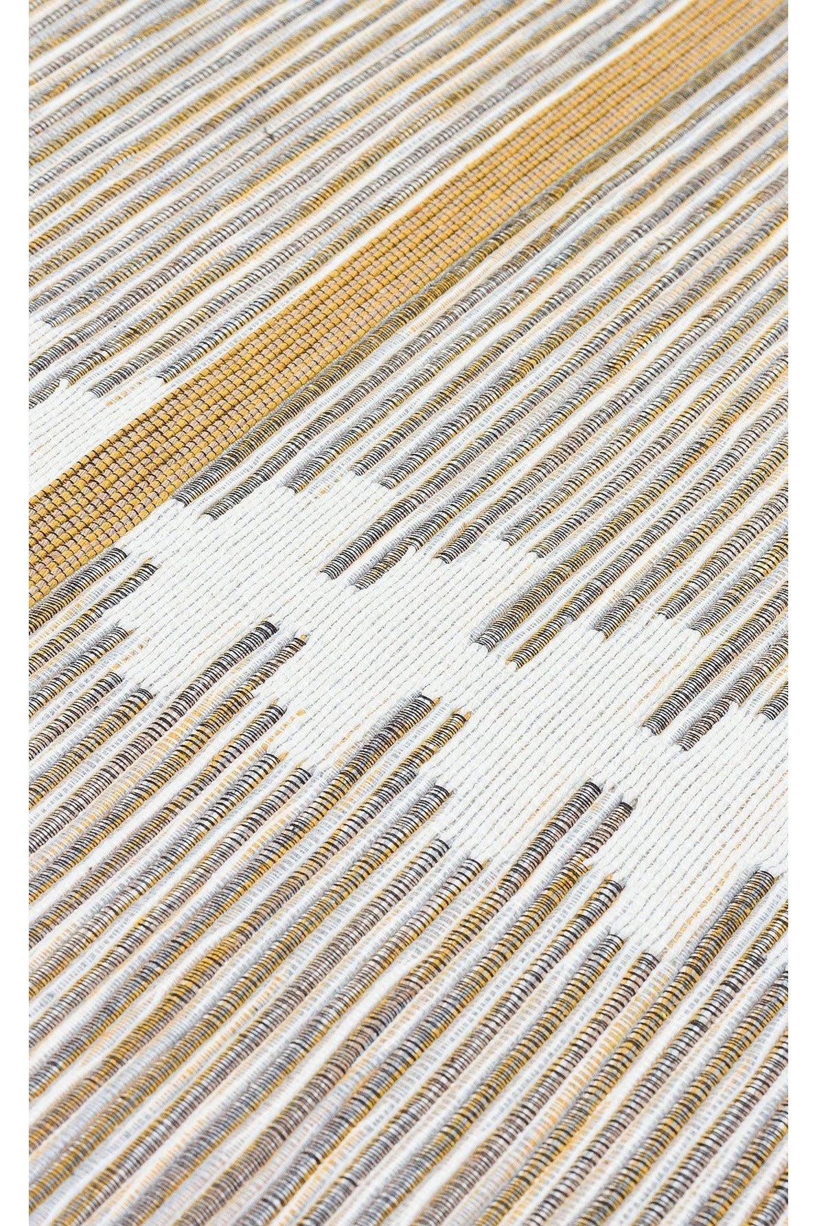 #Turkish_Carpets_Rugs# #Modern_Carpets# #Abrash_Carpets#Arc 01 White Yellow