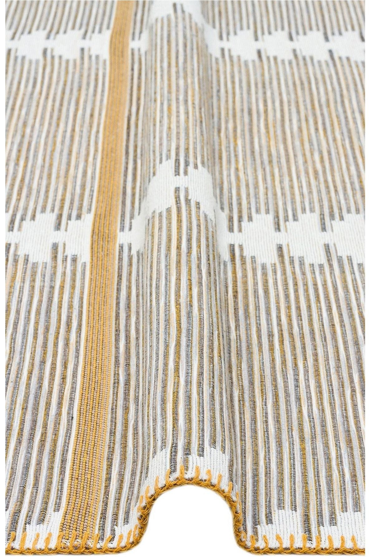 #Turkish_Carpets_Rugs# #Modern_Carpets# #Abrash_Carpets#Arc 01 White Yellow