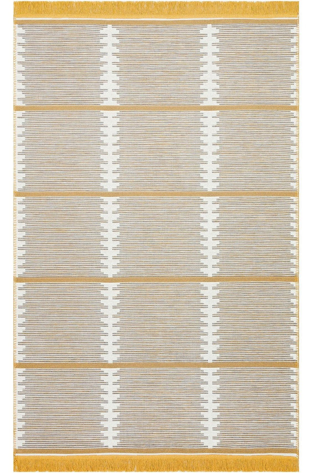 #Turkish_Carpets_Rugs# #Modern_Carpets# #Abrash_Carpets#Arc 01 White Yellow