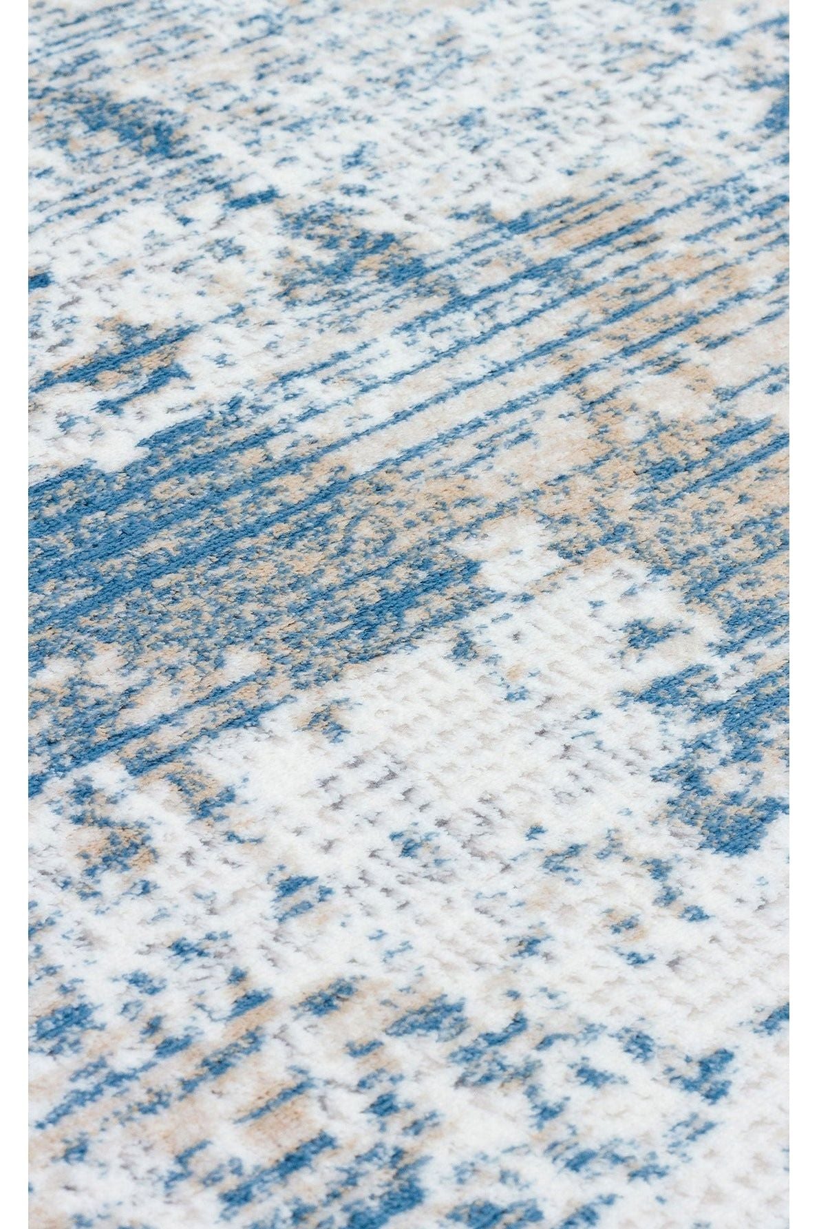 #Turkish_Carpets_Rugs# #Modern_Carpets# #Abrash_Carpets#Blv 04 Cream Blue