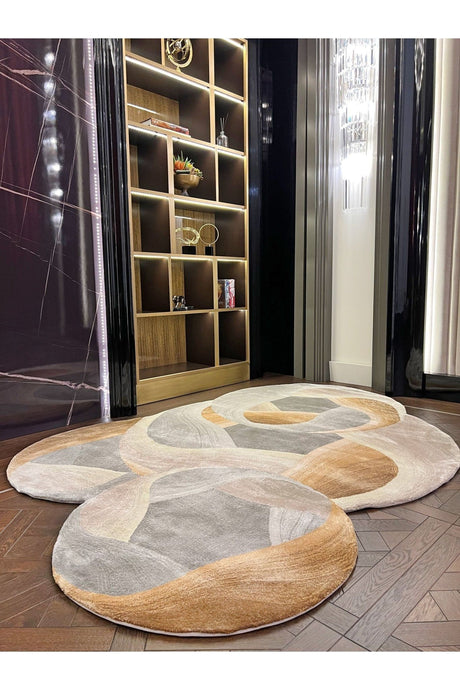 #Turkish_Carpets_Rugs# #Modern_Carpets# #Abrash_Carpets#Circle 005-C