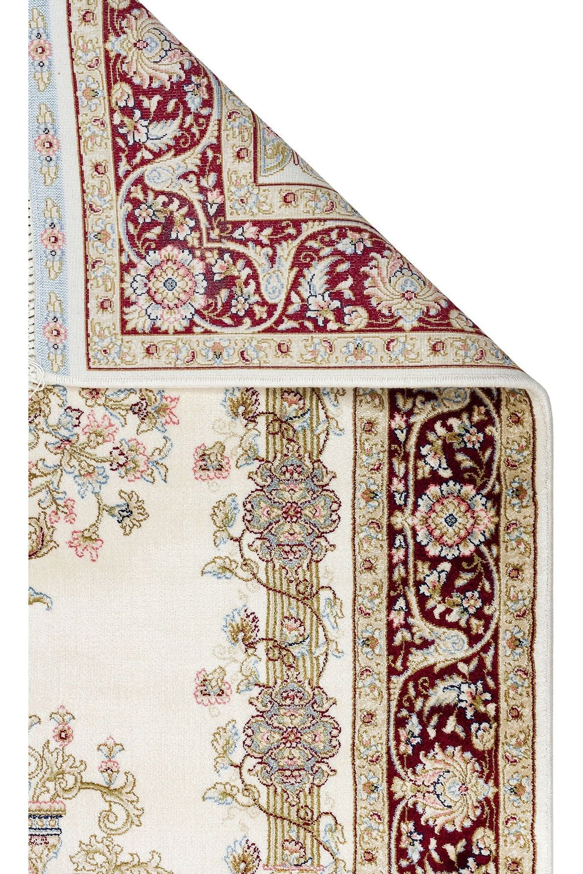 #Turkish_Carpets_Rugs# #Modern_Carpets# #Abrash_Carpets#Classic Patterned High Quality Closely Woven Prayer RugIsf Scd 01 Cream Red