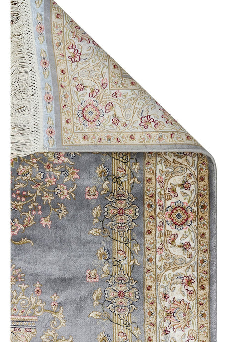 #Turkish_Carpets_Rugs# #Modern_Carpets# #Abrash_Carpets#Classic Patterned High Quality Closely Woven Prayer RugIsf Scd 01 Grey