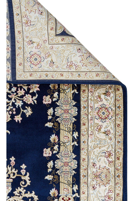 #Turkish_Carpets_Rugs# #Modern_Carpets# #Abrash_Carpets#Classic Patterned High Quality Closely Woven Prayer RugIsf Scd 01 Navy