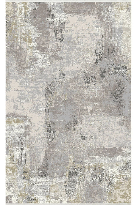 #Turkish_Carpets_Rugs# #Modern_Carpets# #Abrash_Carpets#Elegant Rugs With Acrylic And PolyesterZrh 04 Cream Grey