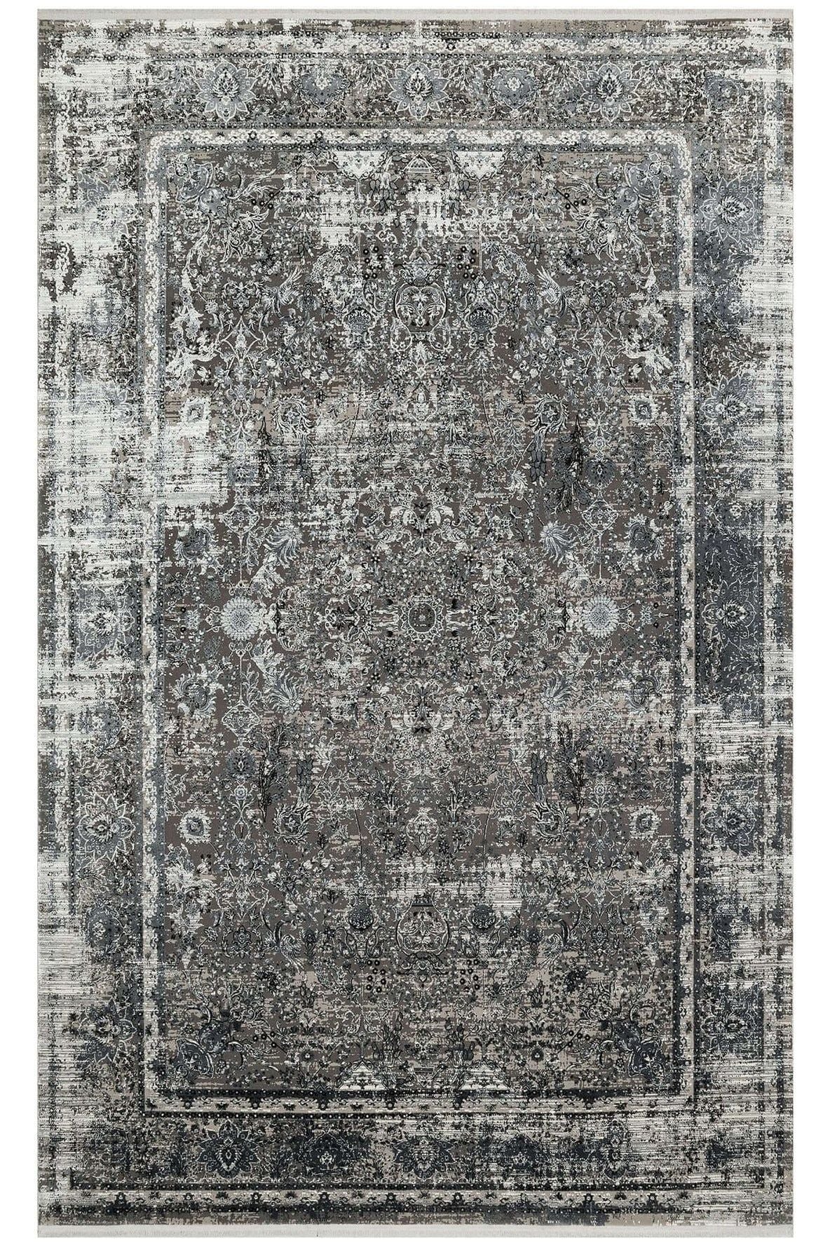 #Turkish_Carpets_Rugs# #Modern_Carpets# #Abrash_Carpets#Fs 29 Grey Black Xw