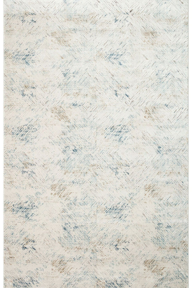 #Turkish_Carpets_Rugs# #Modern_Carpets# #Abrash_Carpets#High Density Woven Modern Made Carpet With Acrylic And ViscosePlm 03 Cream Blue