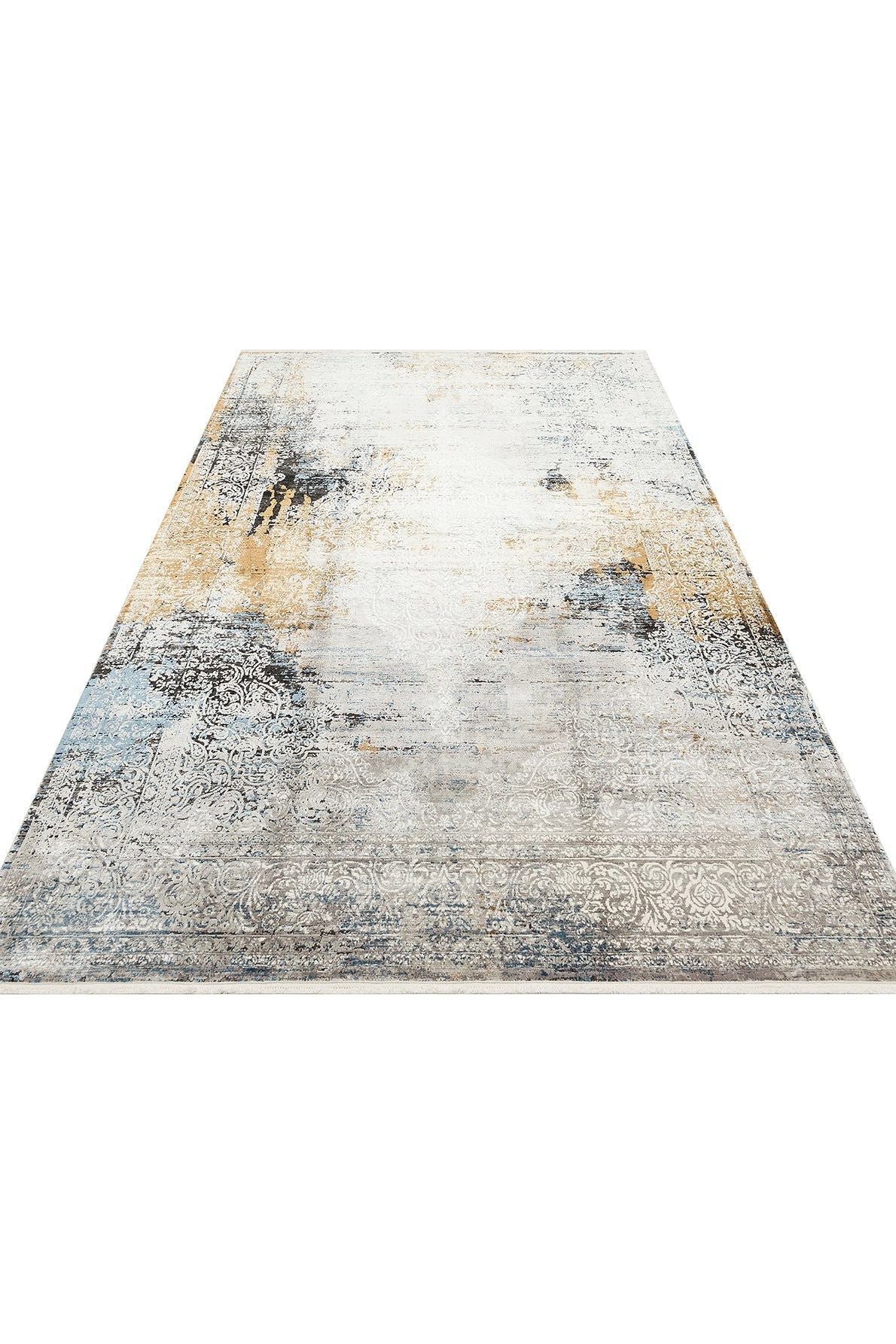 #Turkish_Carpets_Rugs# #Modern_Carpets# #Abrash_Carpets#High Density Woven Modern Made Carpet With Acrylic And ViscosePlm 04 Grey Xw