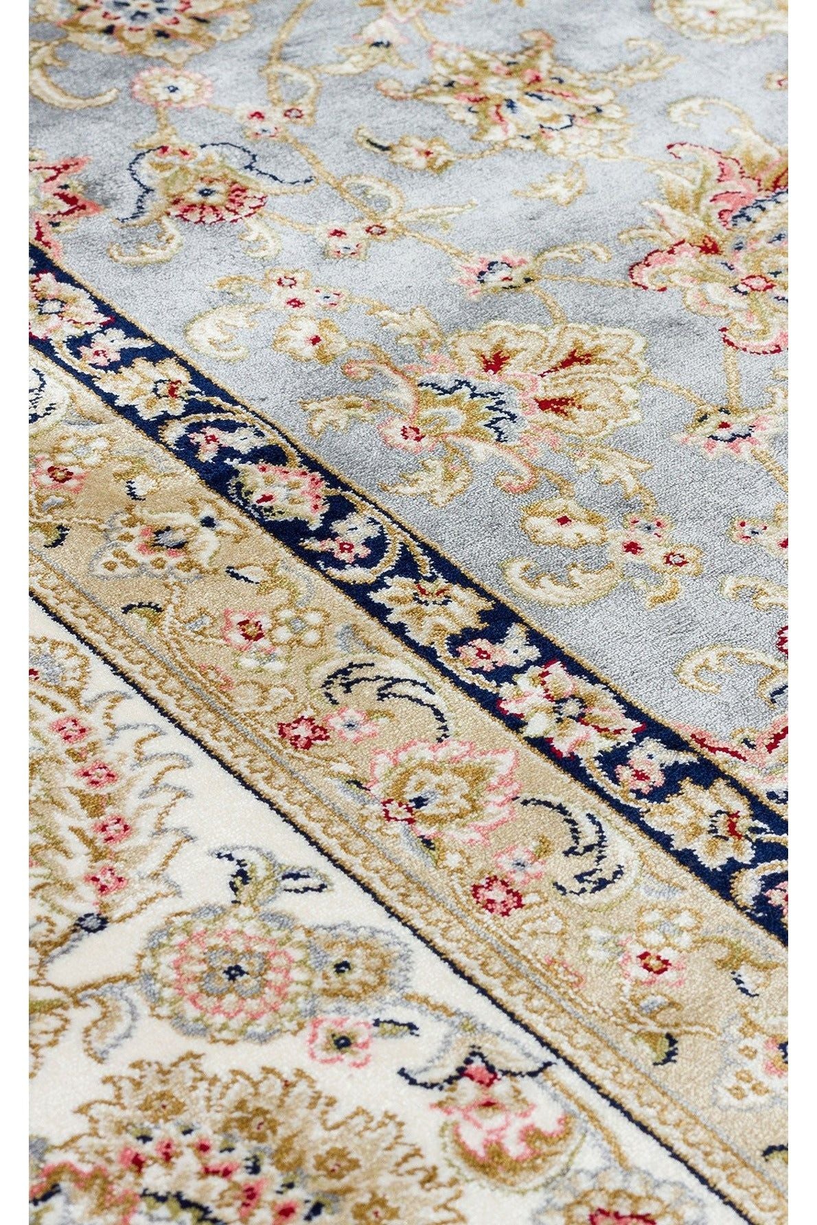 #Turkish_Carpets_Rugs# #Modern_Carpets# #Abrash_Carpets#Isf 03 Grey Cream