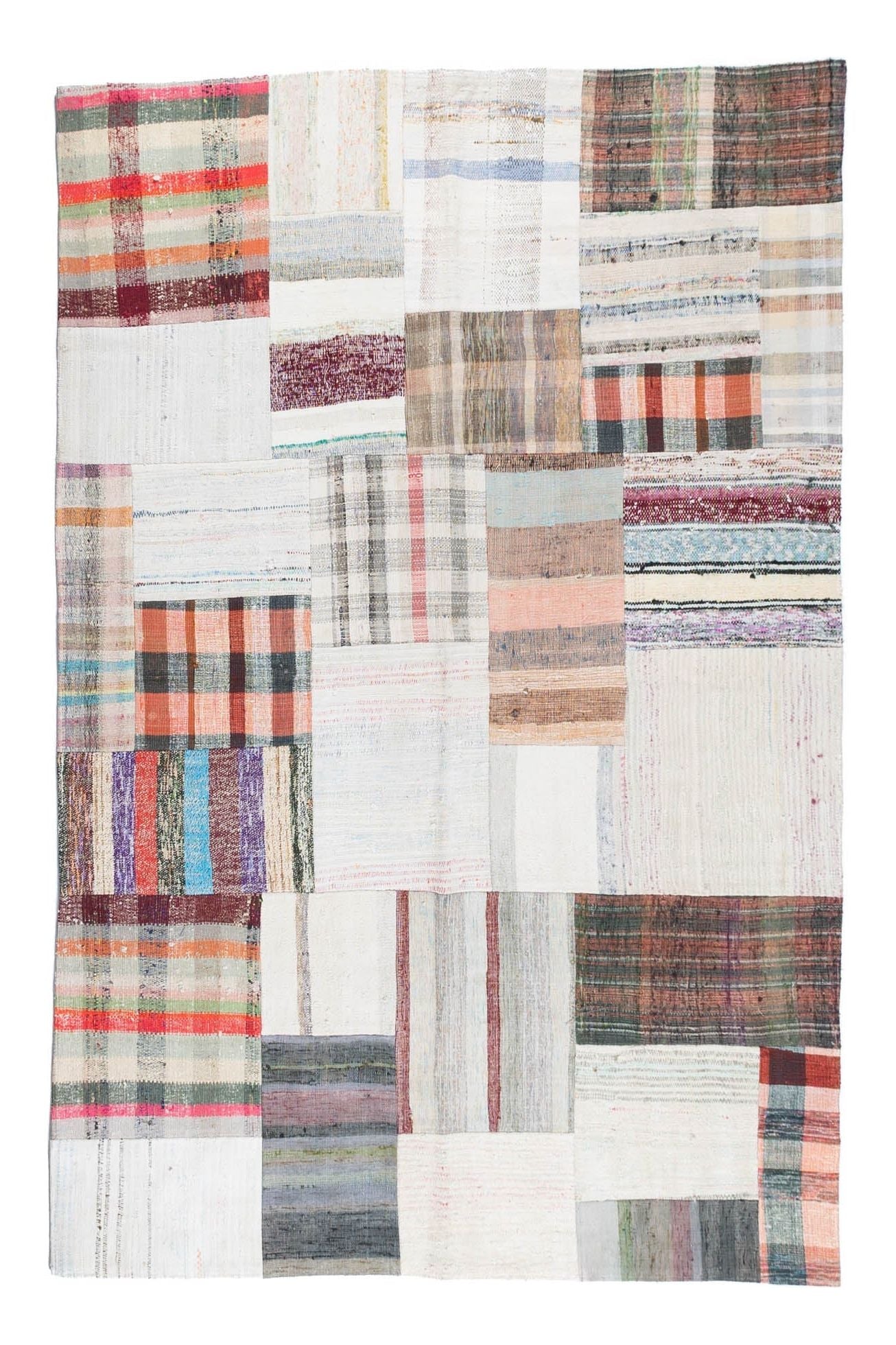 #Turkish_Carpets_Rugs# #Modern_Carpets# #Abrash_Carpets#Kilim-Patchwork-005-176X244