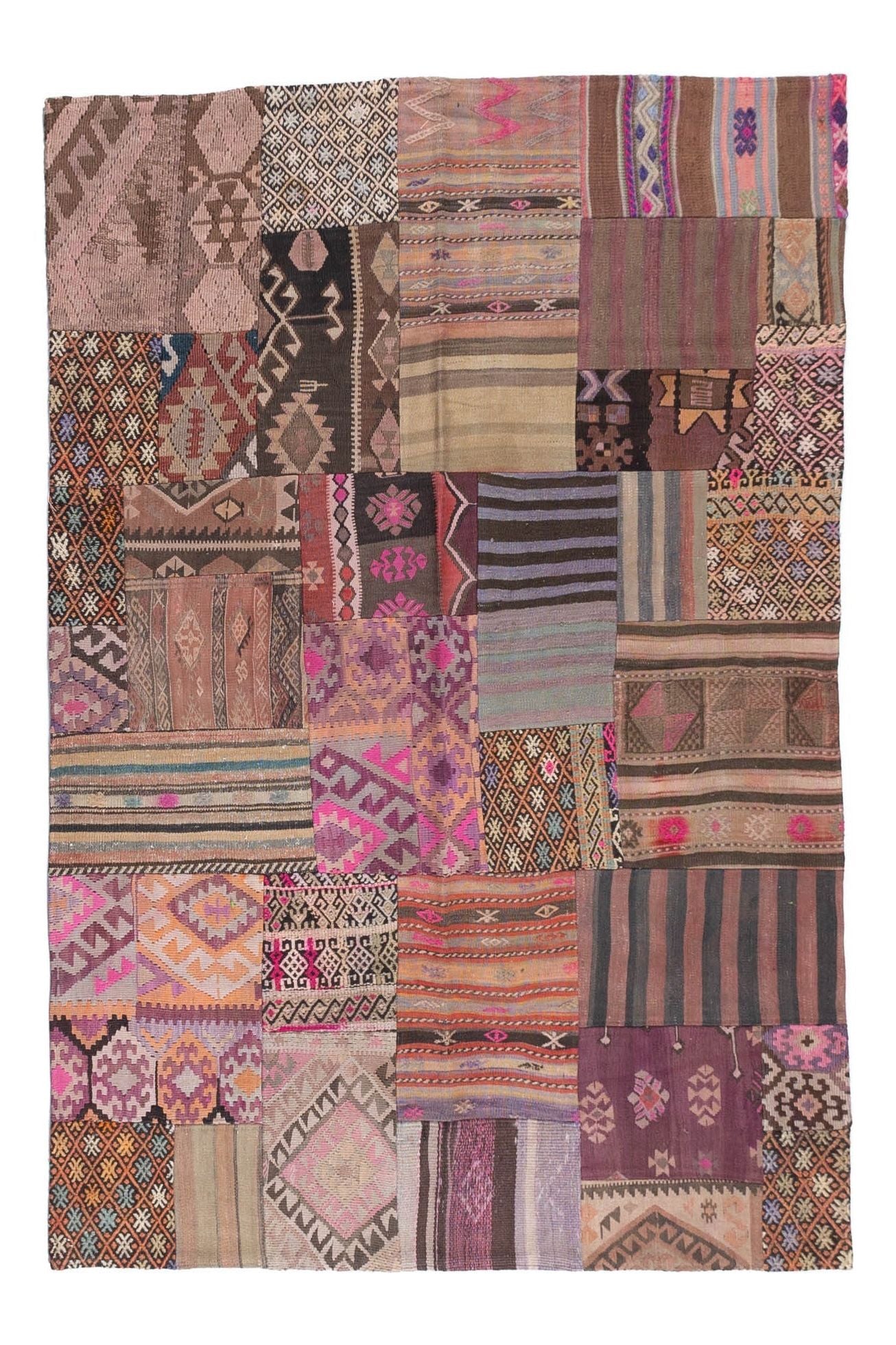 #Turkish_Carpets_Rugs# #Modern_Carpets# #Abrash_Carpets#Kilim-Patchwork-280-175X230