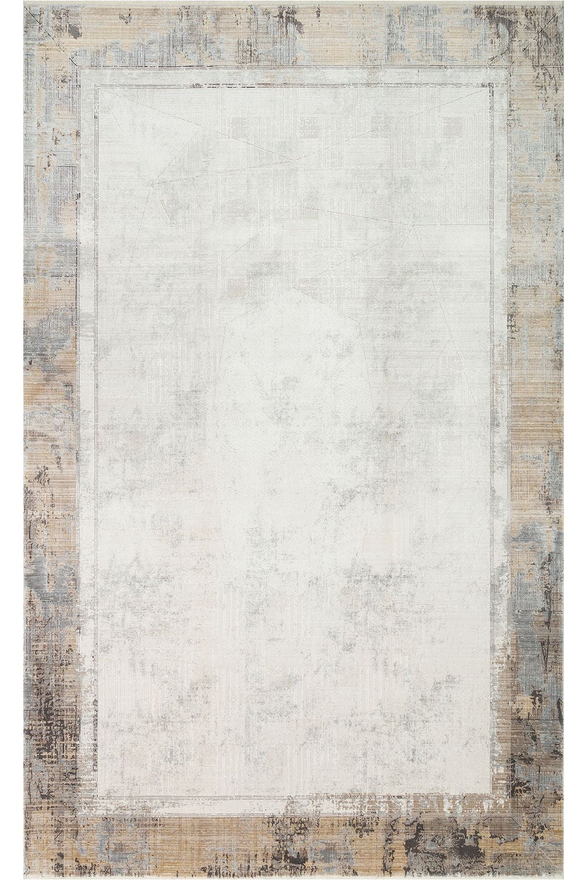 #Turkish_Carpets_Rugs# #Modern_Carpets# #Abrash_Carpets#Modern Rug With Viscose And Acrylic Mhl 03 Cream Antrasit