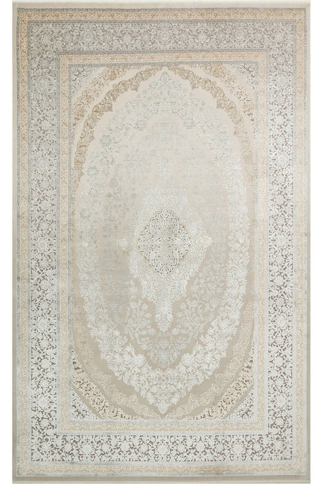 #Turkish_Carpets_Rugs# #Modern_Carpets# #Abrash_Carpets#Modern Rug With Viscose And Acrylic Mhl 08 Cream Grey