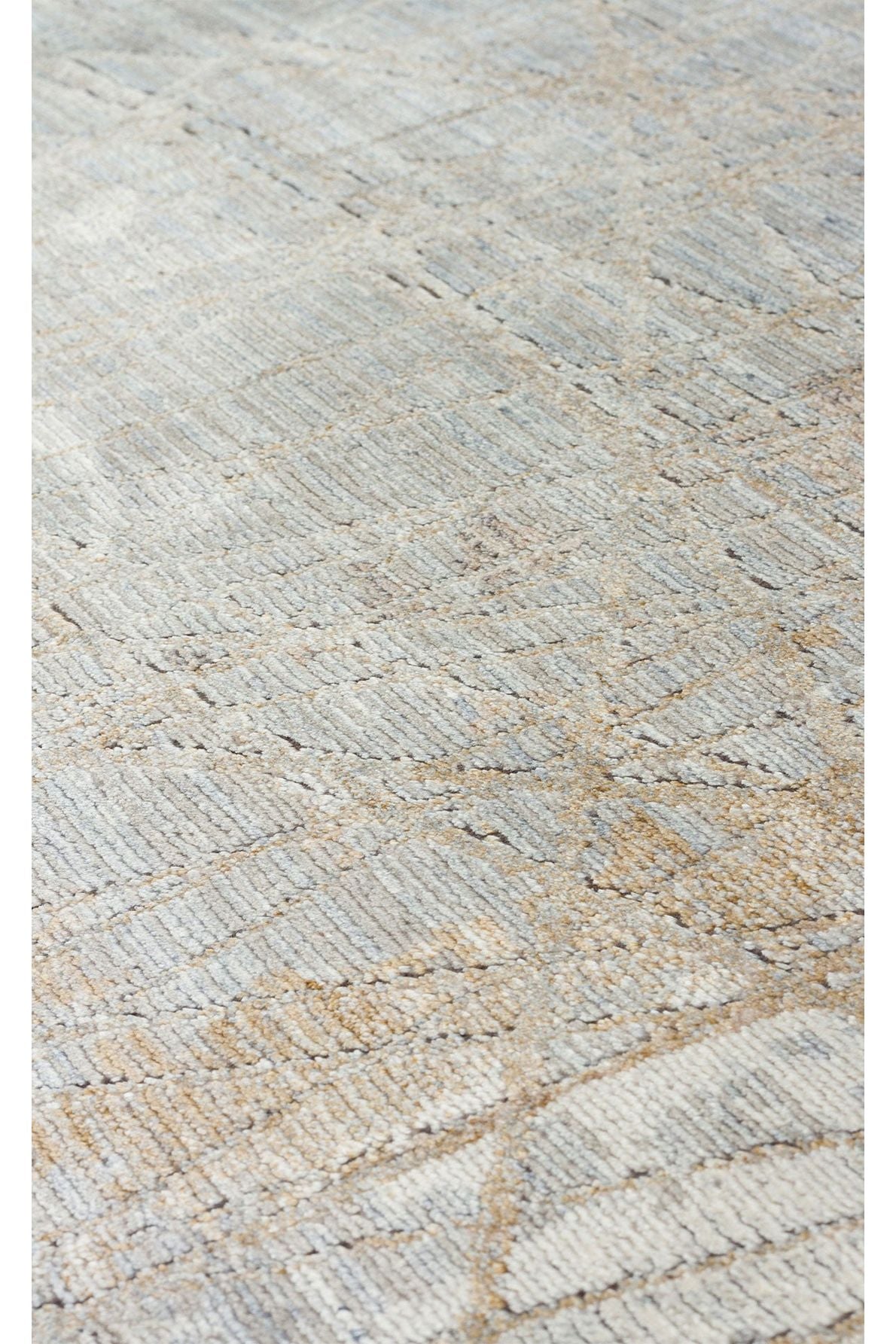 #Turkish_Carpets_Rugs# #Modern_Carpets# #Abrash_Carpets#Modern Rug With Viscose And Acrylic Mhl 09 Grey Gold