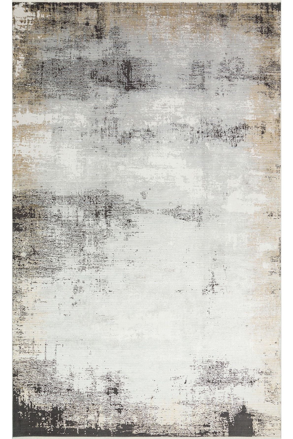 #Turkish_Carpets_Rugs# #Modern_Carpets# #Abrash_Carpets#Modern Rug With Viscose And Acrylic Mhl 12 Grey Gold