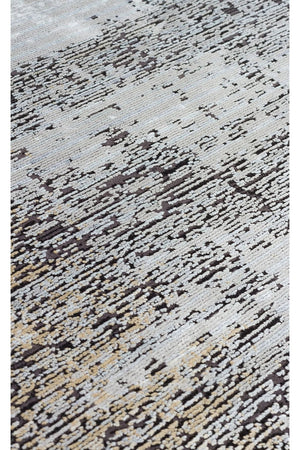 #Turkish_Carpets_Rugs# #Modern_Carpets# #Abrash_Carpets#Modern Rug With Viscose And Acrylic Mhl 12 Grey Gold