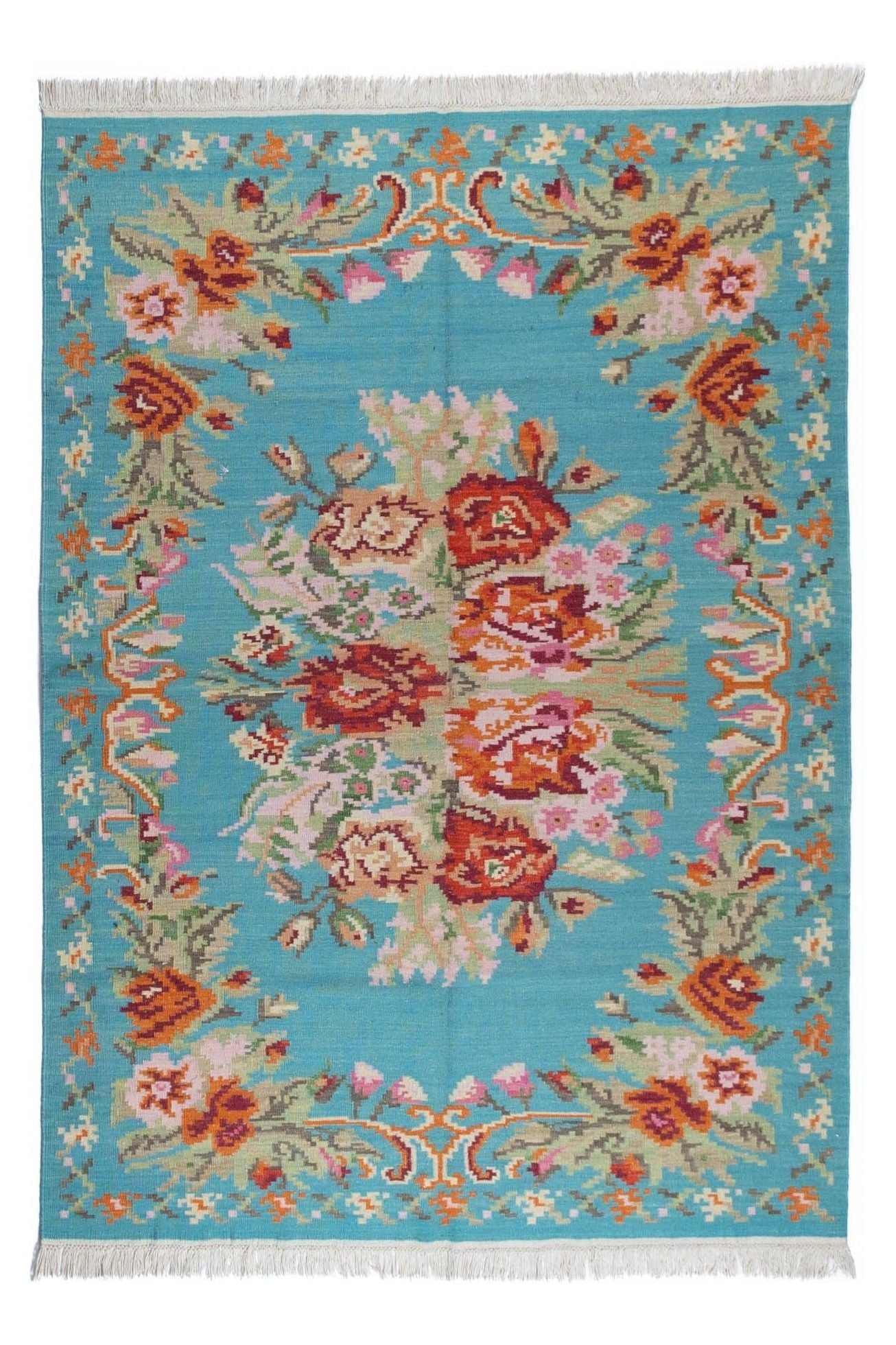#Turkish_Carpets_Rugs# #Modern_Carpets# #Abrash_Carpets#Qatar445-173X234