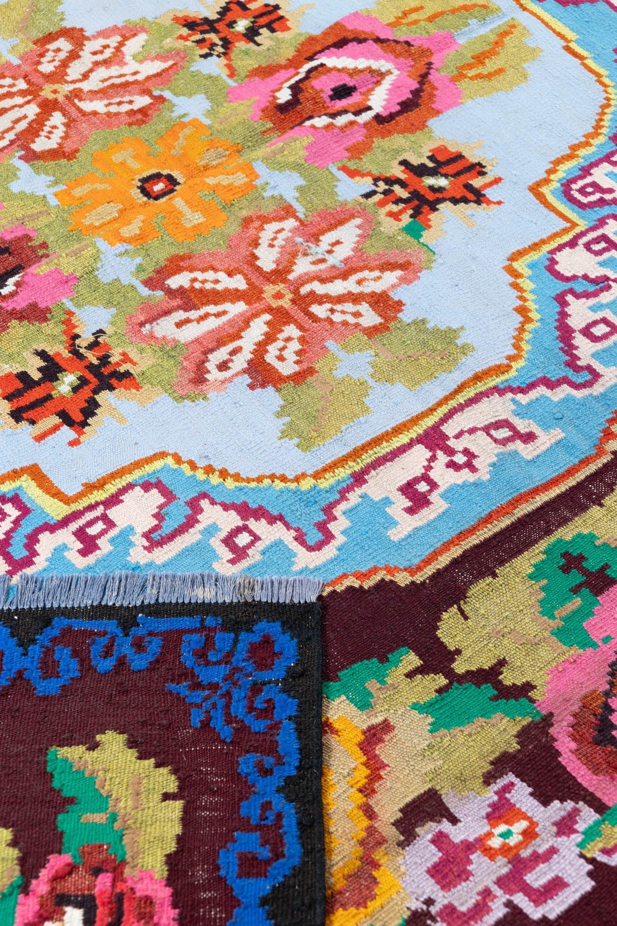 #Turkish_Carpets_Rugs# #Modern_Carpets# #Abrash_Carpets#Rose-Kilim-679120093216-170X200