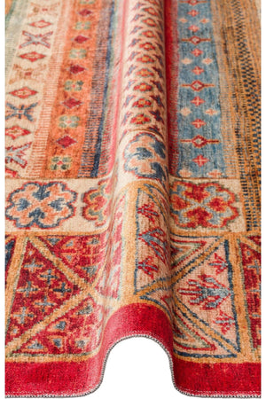 #Turkish_Carpets_Rugs# #Modern_Carpets# #Abrash_Carpets#User-Friendly Washable Anti-Slippery Made Carpets With Antique DesignsAtk 04 Multy