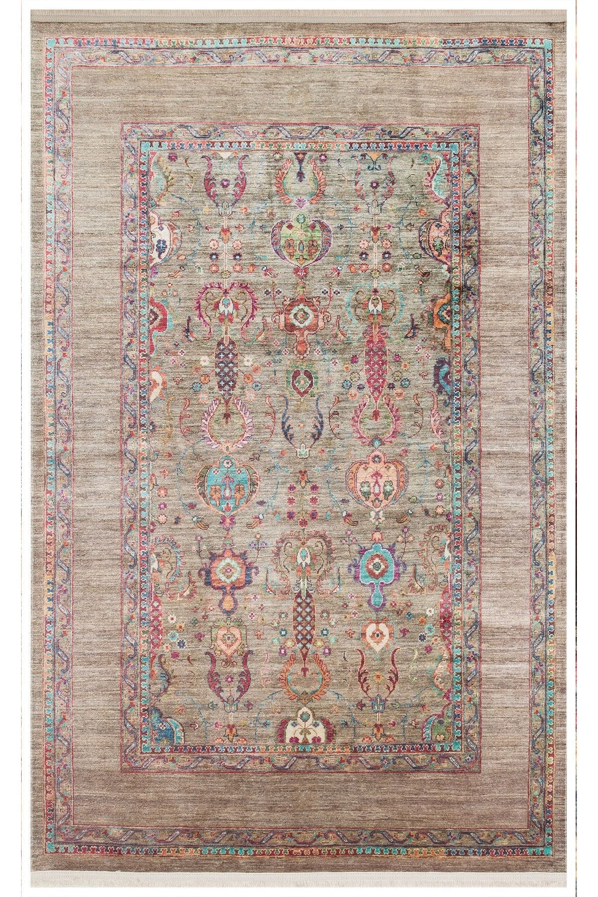 #Turkish_Carpets_Rugs# #Modern_Carpets# #Abrash_Carpets#User-Friendly Washable Anti-Slippery Made Carpets With Antique DesignsAtk 07 Olive