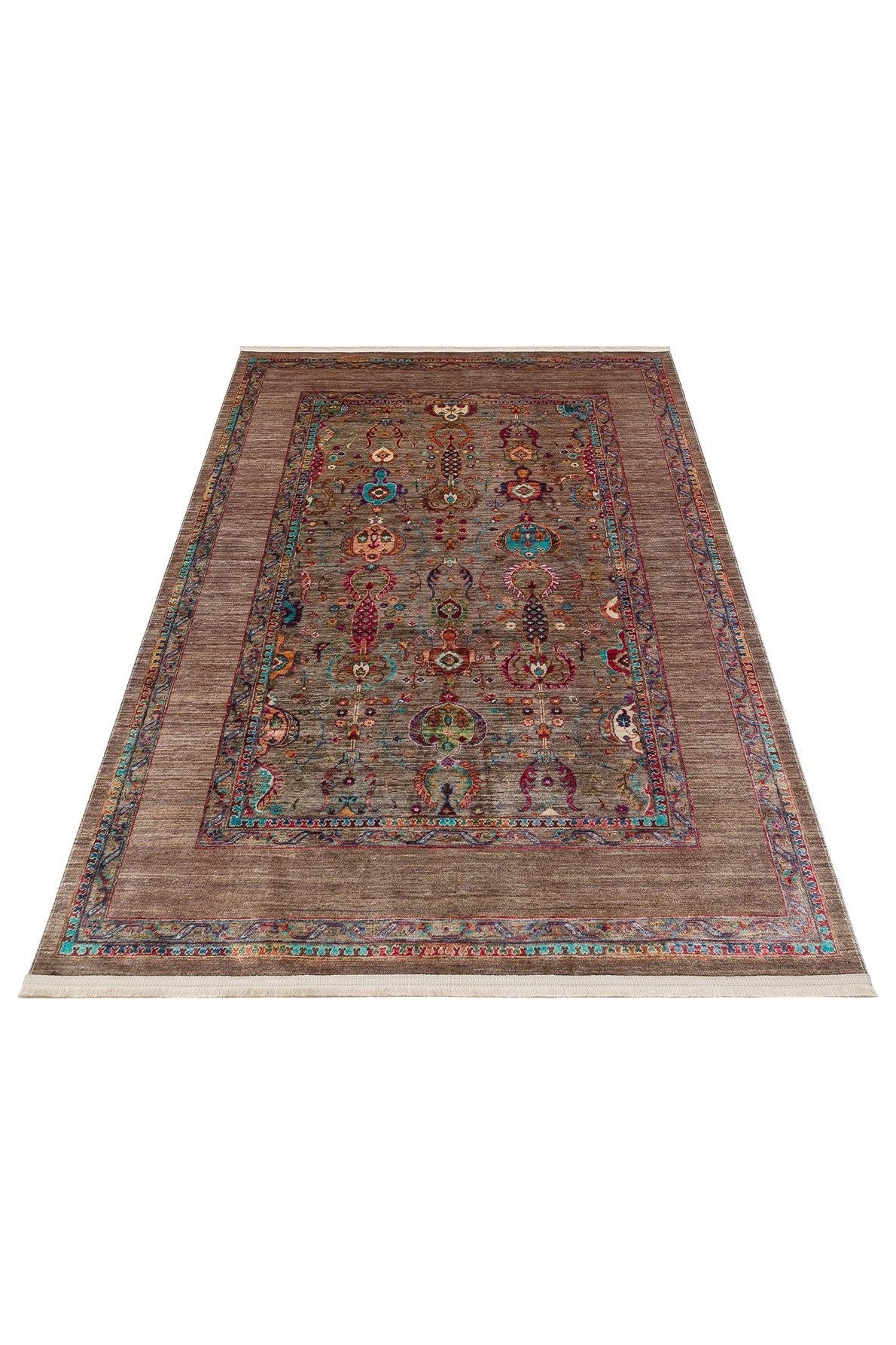 #Turkish_Carpets_Rugs# #Modern_Carpets# #Abrash_Carpets#User-Friendly Washable Anti-Slippery Made Carpets With Antique DesignsAtk 07 Olive