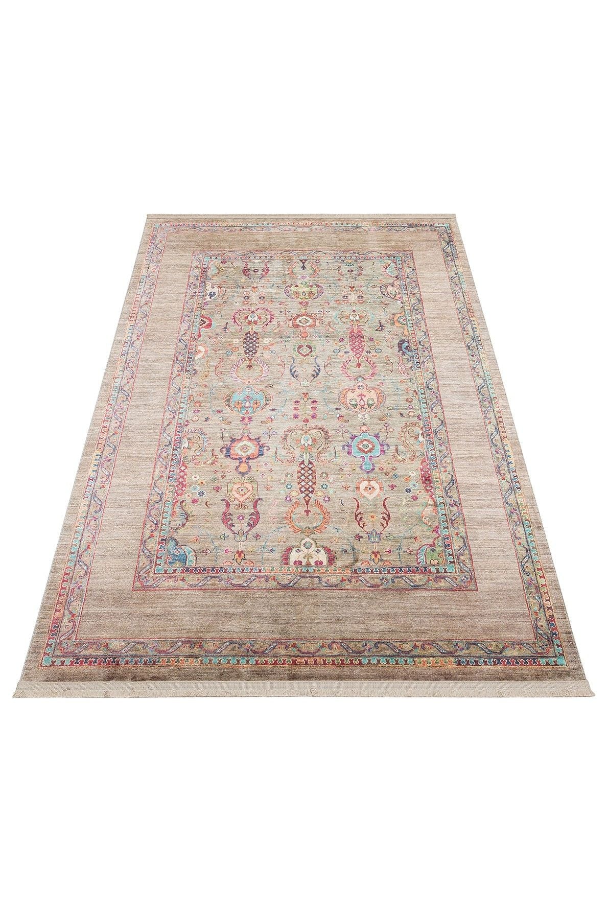 #Turkish_Carpets_Rugs# #Modern_Carpets# #Abrash_Carpets#User-Friendly Washable Anti-Slippery Made Carpets With Antique DesignsAtk 07 Olive